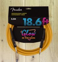 Fender Professional Series Glow In The Dark 18.6ft Cable Orange