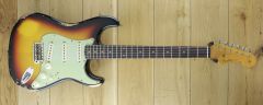Fender Custom Shop 61 Strat Heavy Relic 3 Tone Sunburst R125556