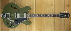 Gibson Custom Made to Measure 1964 ES335 Reissue VOS Olive Drab, Bigsby 