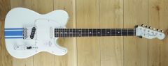 Fender Japan Traditional 60s Tele Olympic White with Blue Competition Stripe