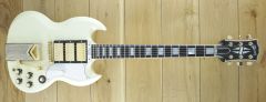 Gibson 60th Anniversary 1961 SG Les Paul Custom VOS Polaris White 100291 ~ Lacquer Burns