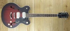 Gretsch G2622-P90 Streamliner Center Block Double-Cut P90 with V-Stoptail Claret Burst IS210224938