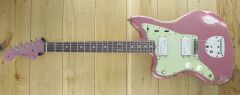 Fender Custom Shop Dealer Select CuNiFe Wide Range Jazzmaster Heavy Relic Burgundy Mist, Left Handed R125633