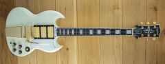 Epiphone Inspired By Gibson Custom Collection 1963 Les Paul SG Custom Maestro Vibrola Classic White 23111530863