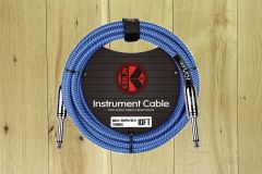 Kirlin Fabric Straight Cable 10ft Blue