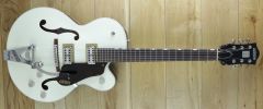 Gretsch G6118T Players Edition Anniversary Two-Tone Vintage White/Walnut Stain ~ Due January