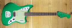 Fender Custom Shop 62 Jaguar Journeyman Relic Candy Green Sparkle Matching Peg Head CZ572766