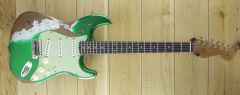 Fender Custom Shop Roasted 61 Strat Super Heavy Relic Candy Green Metallic R117631