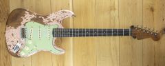 Fender Custom Shop Roasted 61 Strat Super Heavy Relic Aged Shell Pink R130133