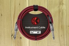 Kirlin Fabric Straight Cable 10ft Red