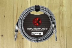 Kirlin Fabric Straight Cable 10ft Black