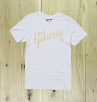 Gibson Distressed Logo T Shirt White XL