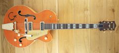  Gretsch G6120T-55 Vintage Select Edition 55 Chet Atkins Hollow Body Vintage Orange Stain Lacquer JT23010159
