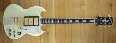 Gibson 1963 Les Paul SG Custom Reissue Maestro Vibrola Classic White 406983