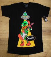 Fender Ugly Christmas T Shirt Alien Large