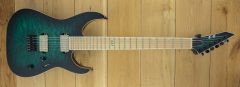 ESP E-II M-II NT Electric Guitar Black Turquoise Burst ~ Secondhand