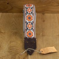 Holy Cow Straps Retro Look Deluxe Orange Flower Sandy