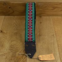 Holy Cow Straps Real Vintage 60's Red Flower On Green