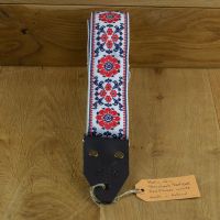 Holy Cow Straps Retro Look Deluxe Red Flower White