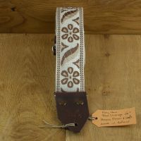Holy Cow Straps Real Vintage 60's Brown Flower And Leafs