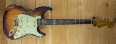 Kauffmann 63S 3 Tone Sunburst Paulownia Body Heavy Distress