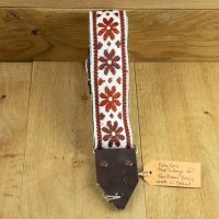 Holy Cow Straps Real Vintage 60's Red Brown Daisy