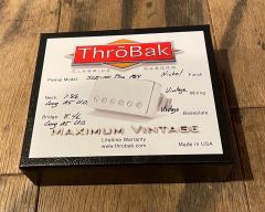 ThroBak SLE101 Plus MXV P.A.F. Humbucker Pickup Set Shiny Nickel